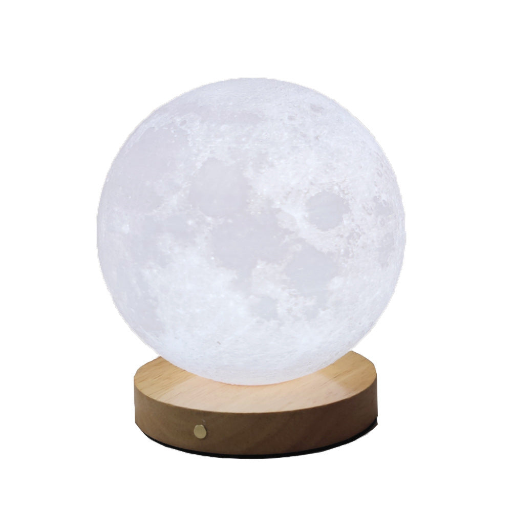 A Rotating Sleeping Moon Small Night Lamp